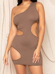 Load image into Gallery viewer, Shorty - Shoulder Cutout Club Dress
