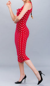 Shorty Red and White Polka Dot Dress