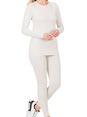 Load image into Gallery viewer, Shorty - Microfiber Round Neck Top &amp; Leggings Set
