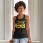 Load image into Gallery viewer, Shorty May be Addictive Racerback Tank
