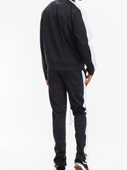 Load image into Gallery viewer, Shorty - One Stripe Men&#39;s Track Suit Set - Black
