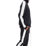 Load image into Gallery viewer, Shorty - One Stripe Men&#39;s Track Suit Set - Black
