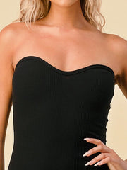Load image into Gallery viewer, Shorty Sexy Tube Rib Dress - Black
