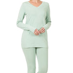 Load image into Gallery viewer, Shorty - V-neck Top &amp; Leggings Set
